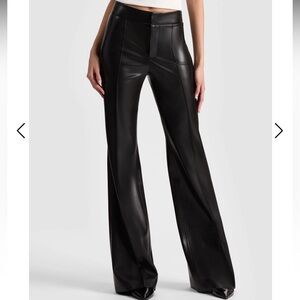 Alice + Olivia Dylan Vegan Leather Wide-Leg Pants